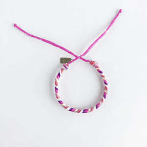 Lilac Dreams Chunky Fishtail Adjustable Bracelet